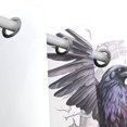 thumbnail image 3 of Bird Mirror Curtains Black Out 63 Inch Length Curtains for Sliding Glass Doors Bedroom Living Room 2 Panels Set, 3 of 5