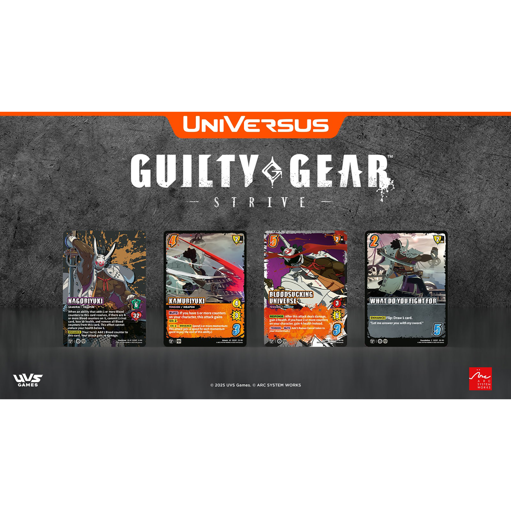 UniVersus: GUILTY GEAR - STRIVE - Blitz Box - 12 Blitz Packs (11 Cards Ea), Battle Deck-Building Trading Card Game, Randomly Assorted, TCG Collectible