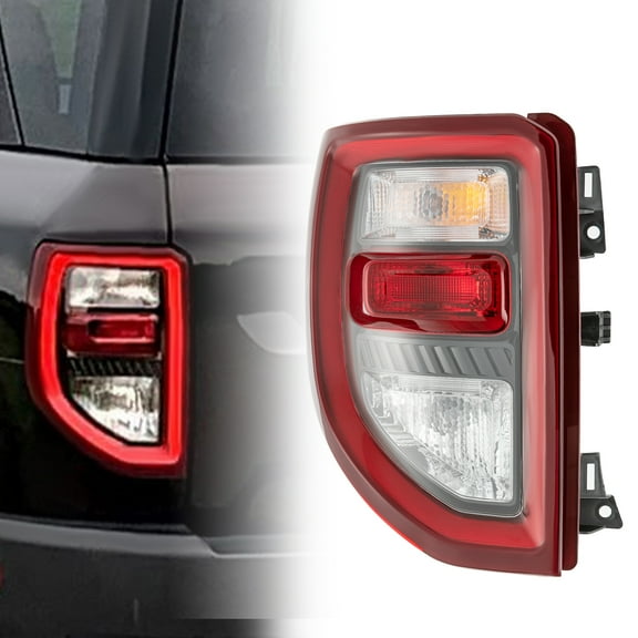 2021-2023 Ford Bronco Sport LED Tail Light Assembly, Driver Side, Parking, Brake, Reverse, Turn Signal, Red Lens, OEM Replacement