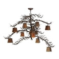 thumbnail image 4 of Meyda Tiffany 113655 Pine Branch Valley View 12 Light 48" Wide Chandelier - Cafe-Noir, 4 of 5