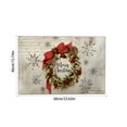 thumbnail image 3 of kladzum Christmas Doormat Wreath Christmas Decorations Printed Door Mats Non-slip Bath Mat Small Carpet 23.6"x15.7" Floor Mat for Living Room, Bedroom, Bath, Door, Holiday Gifts, 3 of 6