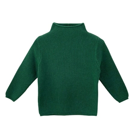 

ASEIDFNSA Teen Girl Hoodies Sweater Girls Toddler Children Boys Girls Ribbed Half Turtleneck Winter Sweater Base Sweater Solid Color
