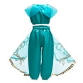 thumbnail image 5 of Girls Jasmine Princess Costume Dress up for Birthday Halloween Christmas Party, 5 of 7