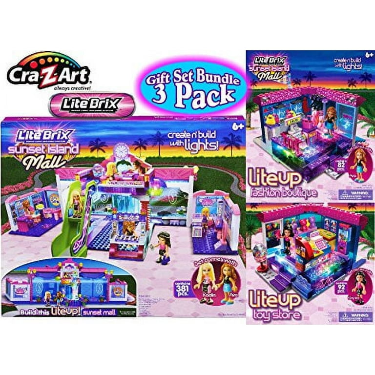Cra-Z-Art Lite Brix Lite Up! Sunset Island Mall, Fashion Boutique