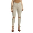thumbnail image 2 of L'agence BISCUIT DESTRUCTED Women's High Line High Rise Skinny Jeans, US 28, 2 of 4