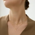 thumbnail image 3 of IEFSHINY Cross Initial Necklace for Women Dainty 14K Gold Plated Layered Necklace Simple Gold Necklaces for Women Trendy, 3 of 6