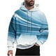 thumbnail image 2 of Sudadera con capucha para hombre, estilo casual, con cuello redondo, estampado, manga larga, blusa de poliéster, 2 of 6