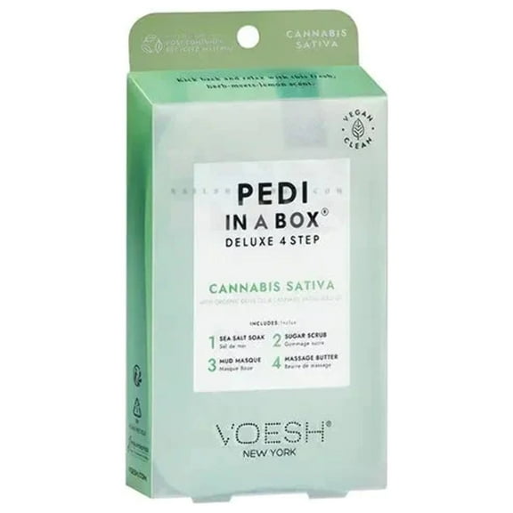 VOESH Pedi In A Box 4 Step - Hemp Extract Calm Seed Oil Single