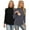 Black/Dark Grey, variant on Women's Maternity Nursing Tops Shirts Mock Neck Breastfeeding Clothes 2-Pack