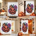 thumbnail image 5 of Shower Curtains for Bathroom-36"x72",Halloween Funny Pumpkin Ghost Waterproof Bath Curtain Grommet Shower Curtain Set with Hooks, 5 of 9