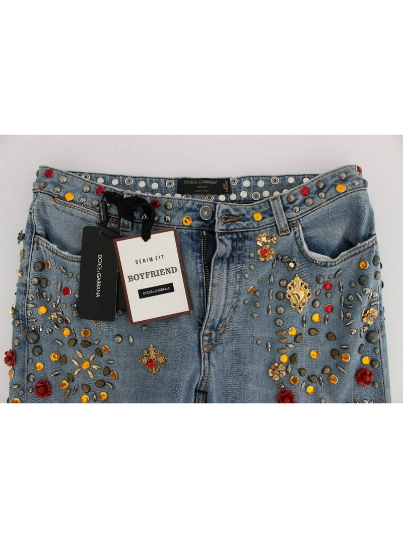 【VIP価格】DOLCE & GABBANA Enchanted Sicily Jeans Dolce & Gabbana Enchanted Sicily Crystal Heart Boyfriend