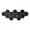 Black, variant on Roiihwy Hexagonal Mirror Sticker 1.8x1.6x0.9in Self-Adhesive Acrylic Wall Paste For Background, Gold