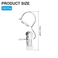 thumbnail image 2 of Uxcell 150Pcs Perchas para Botas para Closet, Ganchos de Lavandería de Acero Inoxidable con Clips Portátiles, Blancos, 2 of 6