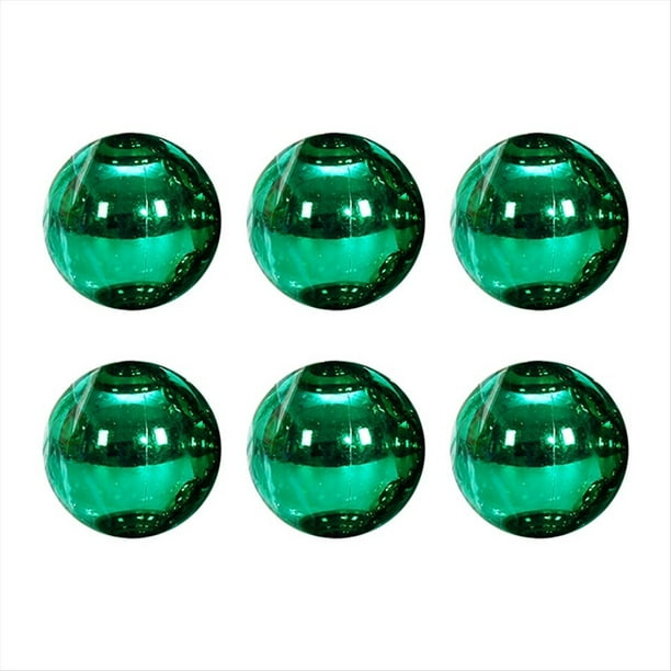 6 Bolas de Navidad de 8 cm, Luces Decorativas para Árbol de Navidad, Colgantes para Ventana, Techo, Compras, Color Verde