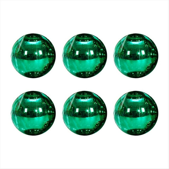 6 Bolas de Navidad de 8 cm, Luces Decorativas para Árbol de Navidad, Colgantes para Ventana, Techo, Compras, Color Verde