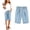 ef16 Sky Blue, variant on Big Girls Long Shorts Boys Girls Bermuda Shorts Summer Casual Elastic Waist Knee Length Beach Short Workout Running Shorts for 5-16 Years
