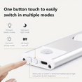 thumbnail image 6 of 1pc LED Cabinet Light With Motion Sensor, Ultra Thin Human Body Induction Intelligence LED Lamp Ultra Thin, For Kitchen Counter Bedroom Wardrobe(7,8or11,8or15,7), 6 of 10