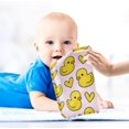 thumbnail image 5 of 5 PCS Baby Duck with Heart Baby Muslin Washcloths, Cute Soft Absorbent Face Towel Burp Cloths Cotton Bath Wipes Infant Wash Cloth for Newborn Boys Girls, 5 of 7