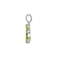 thumbnail image 2 of 2.20 Carat (Ctw) Peridot Cat Charm Pendant Necklace in Sterling Silver with Chain for Women, 2 of 5