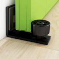 thumbnail image 1 of Guía de piso ajustable, guía inferior de pared/puerta para puerta corrediza de madera, negra, 1 of 4