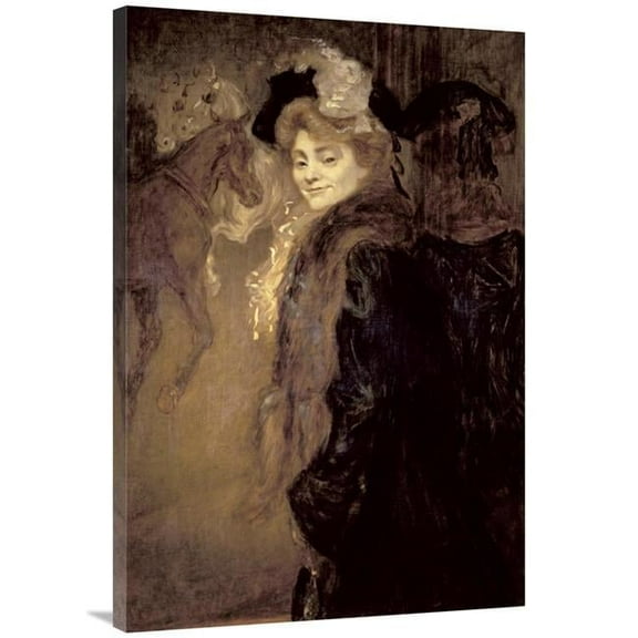 Global Gallery  40 in. Woman in the Street Art Print - Louis Anquetin