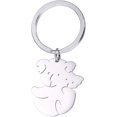 thumbnail image 1 of Llaveros con colgante de oso koala de acero inoxidable para mamá y niño koala, diseño hueco, llaveros con dijes de animales encantadores para mujeres, hombres y adolescentes, 1 of 5