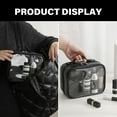 thumbnail image 2 of PVC Clear Makeup Storage Bag Large Capacity Waterproof Travel Cosmetic Case with Zippers Double Layer Toiletry Organizers, 2 of 9