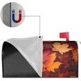 thumbnail image 4 of Fall Maple Leaves Mailbox Covers, Magnetic Post Box Cover Wraps Standard Size 21x18 in for Garden Yard Decor, 4 of 7