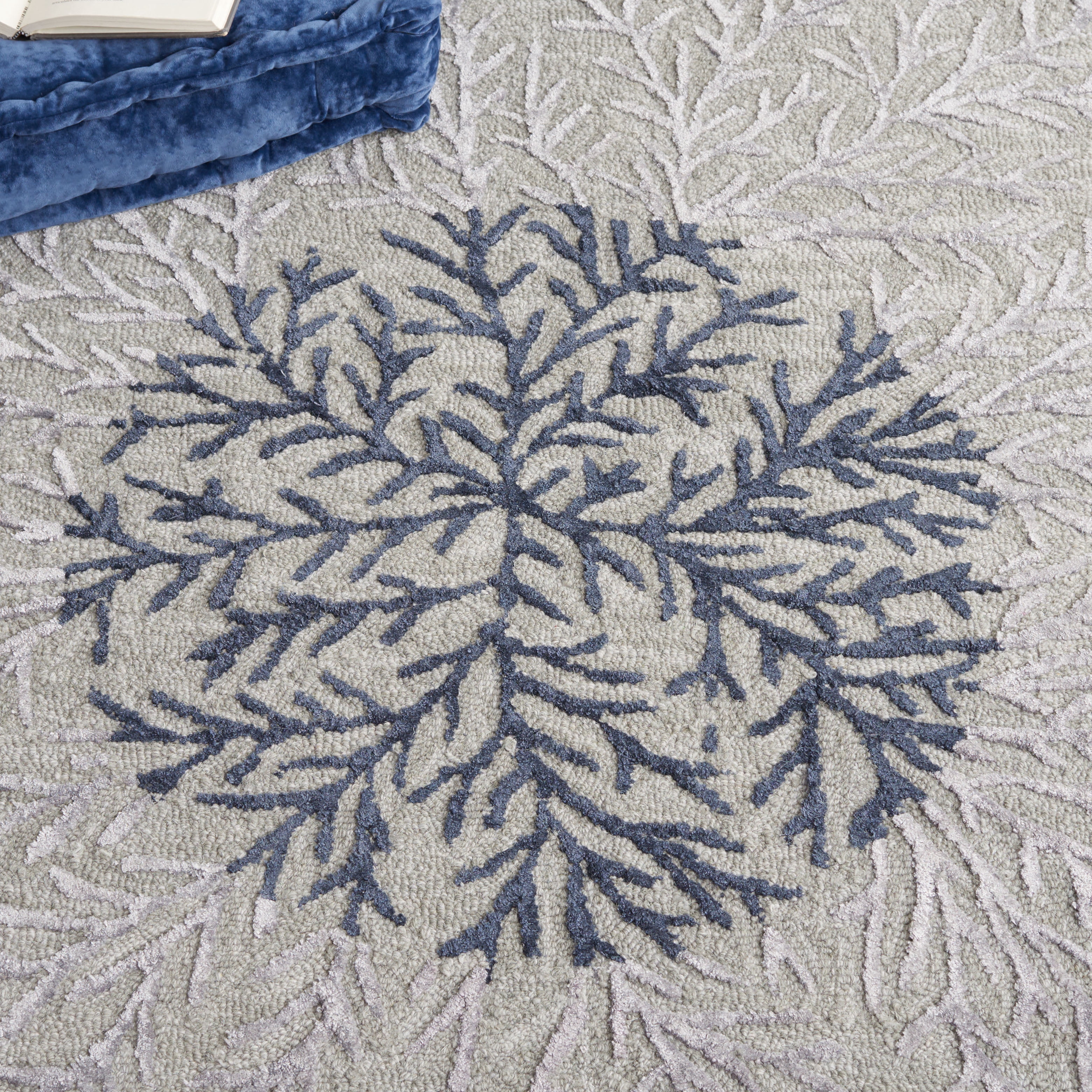 SAFAVIEH Soho Roger Abstract Area Rug, Grey/Ivory, 4' x 6'