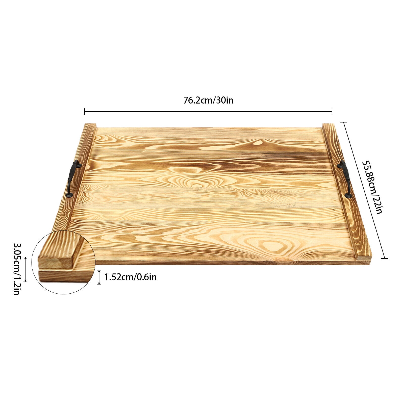 Noodle Board Stove Cover, Pine Wood Stove Top Cover for Electric & Gas Stoves, Extra Counter Space, Easy to Clean