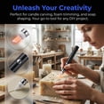 thumbnail image 6 of Cordless Ceramic Heated Knife Tool – Portable Hot Cutting Pen with Precision Tip for Candle Carving, Soap Shaping, Foam Trimming, and DIY Project, 6 of 8