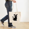 thumbnail image 4 of CafePress - Black Cat With Witch Hat - Unisex Canvas Tote Bag, Beige, 1-Piece, 4 of 7