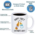 thumbnail image 3 of Gift for New Dads - Happy First Father's Day Coffee Mug - 11oz Ceramic Cup for New Parents, Daddy, Dad to be, 3 of 6