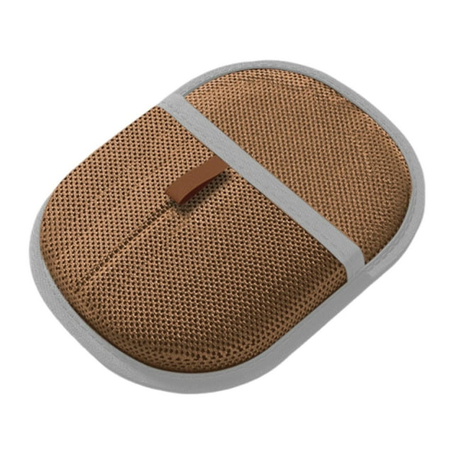 BELOVING Gant d'Épilation pour Animaux de Compagnie Chats Chiens Portable Électrostatique Marron