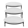 thumbnail image 4 of Elama 3 Tier Oval Plate Porcelain Serverware Set, 4 of 9