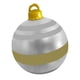 thumbnail image 1 of Globos navideños decorativos de PVC - 5 diseños vibrantes para inflar y alegrar tu fiesta (60mm, esfera brillante), 1 of 6