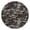 Brown Gray Camo, variant on Gray Brown Camo Wavy Shapes Pattern Round Fitted Tablecloth with Elastic Edge,Dining Table Cover Waterproof,Outdoor Round Tablecloth for Camping,Dining,Indoor and Outdoor
