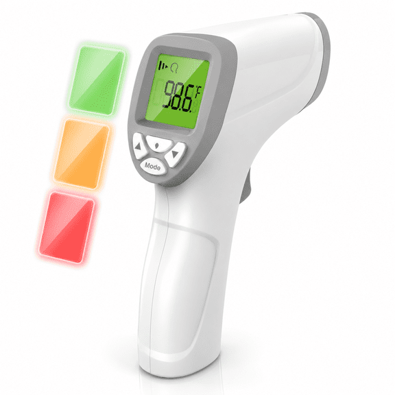 Digital Thermometer for Adults Kids: 2 IN 1 No-Touch Baby Forehead Thermometer with Fever Alarm and Instant Accuracy Readings