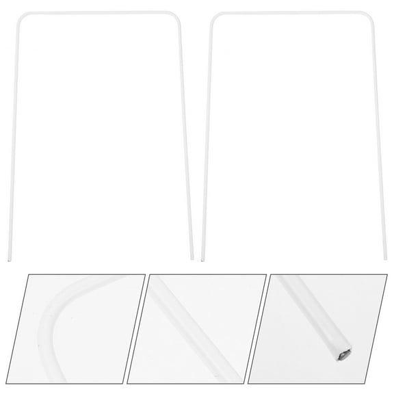 Pawsdot 9Pcs Croquet Wickets Replacement White Iron for Outdoor Enthusiasts in Lawn Games