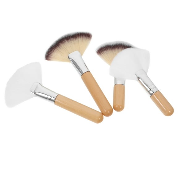 Uonlytech 6Pack Face Makeup Brushes Fluffy Fan Brushes Esthetician Assorted Color