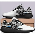 thumbnail image 6 of Coolcustomize Skull Running Shoes for Women Men Mesh Breathable Comfort Walking Sneaker Sports Athletic Halloween Shoes, 6 of 6