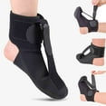 thumbnail image 1 of Soporte ortopédico para pie caído con férula nocturna en calcetín | Alivio para talón y fascitis plantar | Estirador de fascia ajustable con plantilla de espuma suave | Pie derecho o izquierdo, 1 of 9