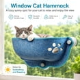 thumbnail image 2 of OJSFQUFP 20.5in Cat Window Suction Cup Cat Window Seat Breathable Cat Bed with Cutout Mounted Window Cat Shelf, 2 of 7