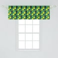 thumbnail image 2 of Arrow Window Valance, Illustration of a Symmetric Design of Geometric Shapes, Curtain Valance for Kitchen Bedroom Decor with Rod Pocket, 54" X 18", Multicolor, by Ambesonne, 2 of 2
