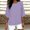 Purple Tops, variant on CUSTG Women Casual Blouses Simple Stylish Women Shirts For Everyday Wear Trendy 3/4 Sleeve Blouses For Summer Versatile Solid Color Tops Breathable Dailywear