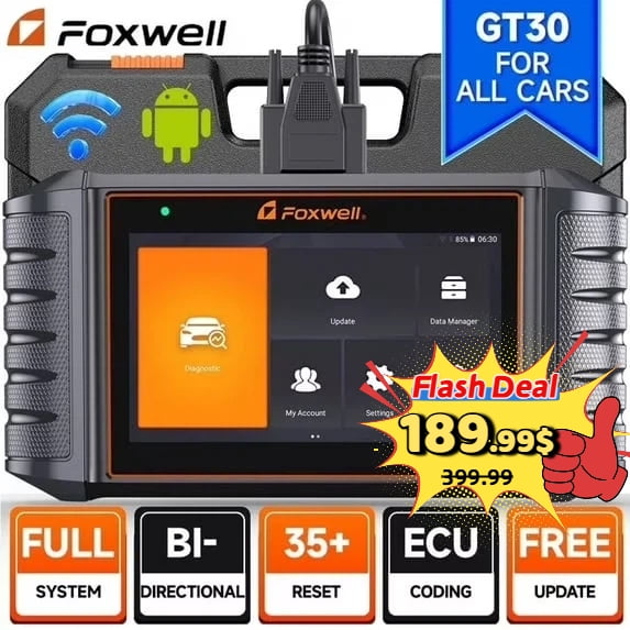 FOXWELL Automotive Bi-Directional Diagnostic Scan Tool OBD2 Scanner All System Code Reader All Reset