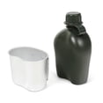thumbnail image 2 of Taza de cantina de aluminio portátil de 1L con cubierta, kit de desorden de utensilios de cocina par Abanopi Botella al aire libre, 2 of 7