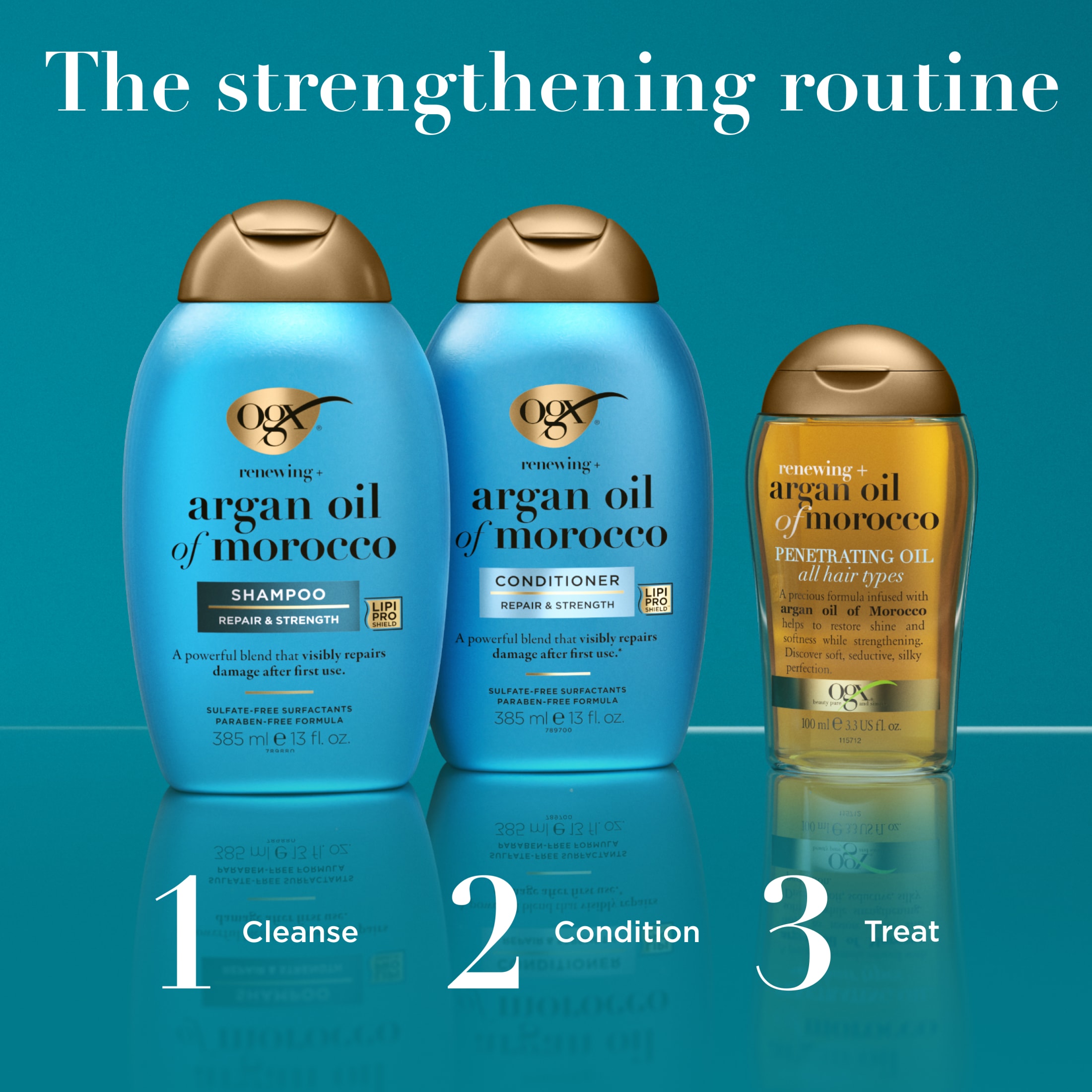 OGX Renewing + Argan Oil Moisturizing Daily Shampoo, 25.4 fl oz photo 5