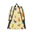 thumbnail image 2 of Yiaed Colorful Rabbit Print Backpack, Premium Laptop Backpack, Travel Backpack for Women, Lightweight Backpacks, Comfortable Back Pack-Medium, 2 of 7