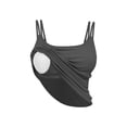 thumbnail image 6 of Fmbrln Tank Tops for Women with Built in Bra Sleeveless Crew Neck Spaghetti Basic Ribbed Undershirt Casual Comfy Solid Camisole, 6 of 9